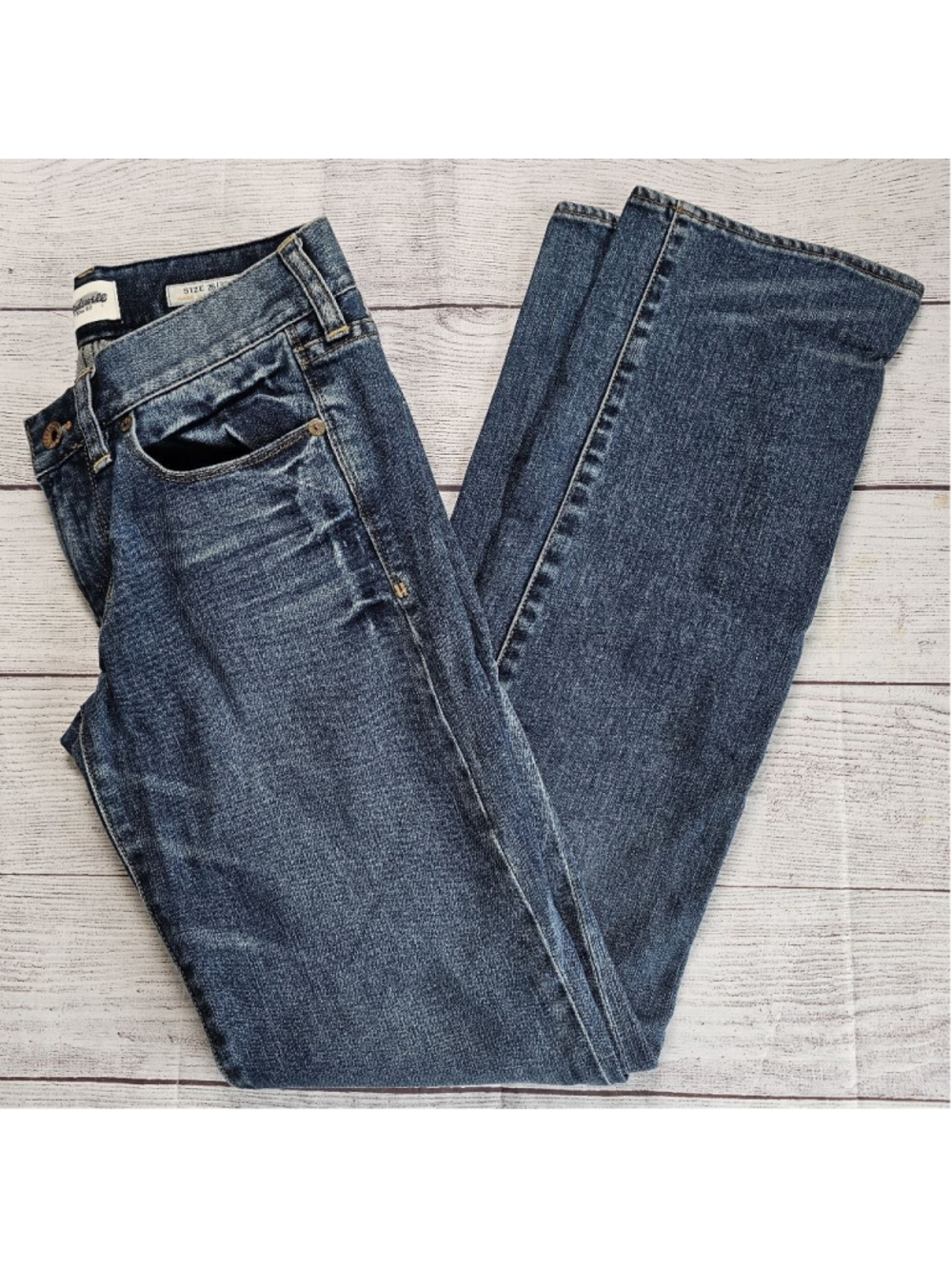 Madewell sz 26/32 slim straight leg denim jeans